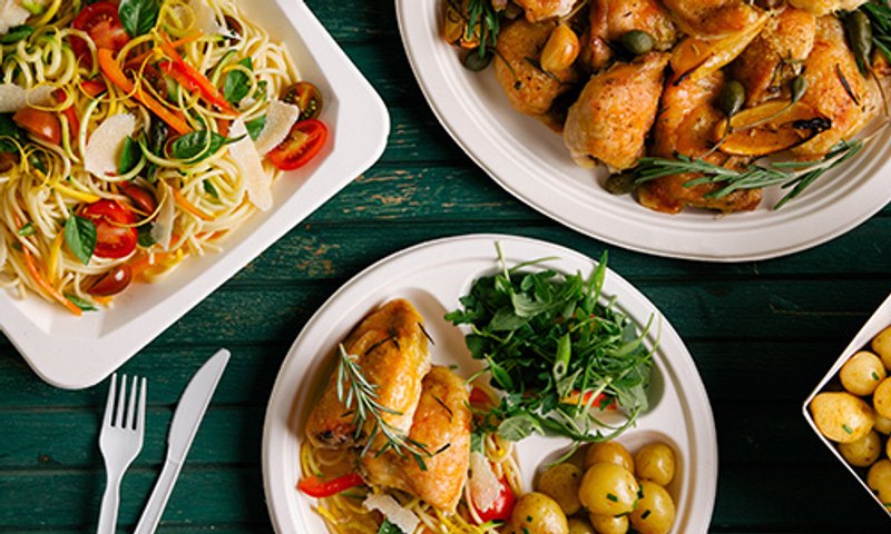 Compra platos biodegradables para tu celebración de Thanksgiving, para evitar la contaminación del planeta